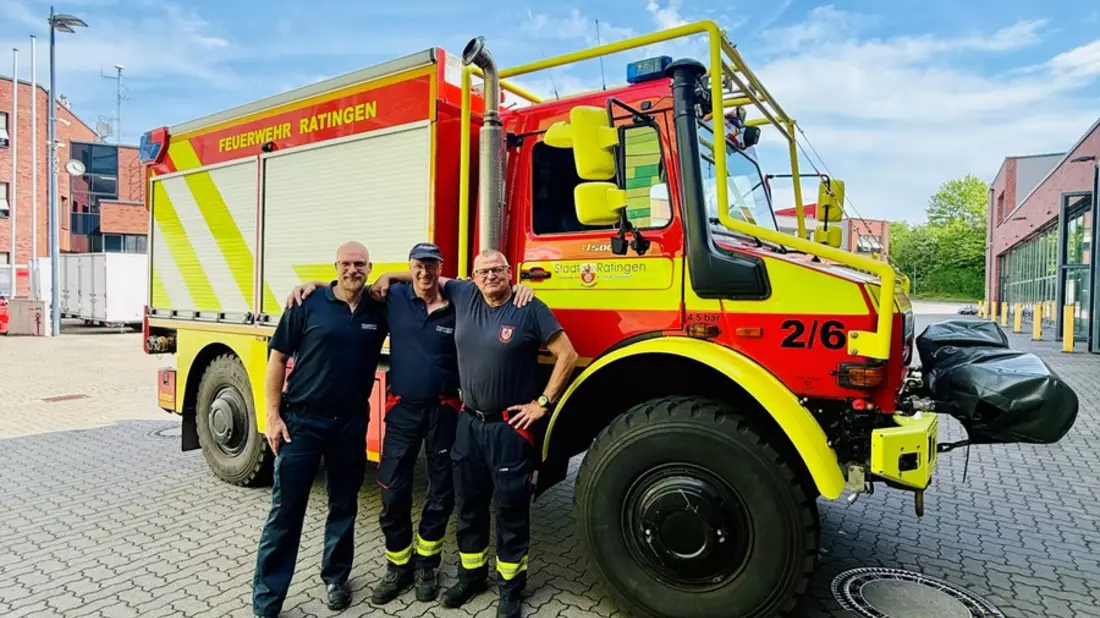 FW Ratingen: Ratinger GFFF-V Einheit kehrt aus den Niederlanden zurück - Bild: presseportal.de