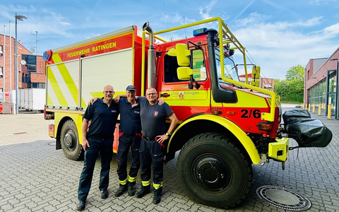 FW Ratingen: Ratinger GFFF-V Einheit kehrt aus den Niederlanden zurück - Foto: presseportal.de