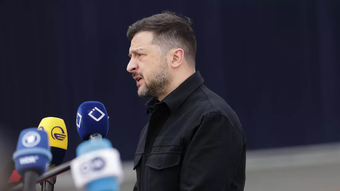 Russland ist nicht mehr so stark wie früher, sagte der ukrainische Präsident Selenskyj. - Bild: Anthony Pizzoferrato/AP/dpa