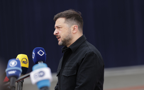 Russland ist nicht mehr so stark wie früher, sagte der ukrainische Präsident Selenskyj. - Foto: Anthony Pizzoferrato/AP/dpa