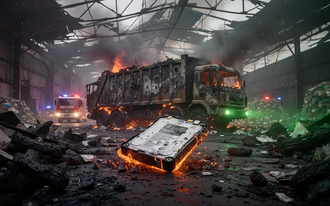 Feuer, Chemie und explodierende Akkus: Die Müllbranche steht in Flammen - Foto: über boerse-global.de