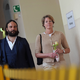 Prozess am Geburtstag: Christina Block auf dem Weg in den Gerichtssaal. - Foto: Marcus Brandt/dpa
