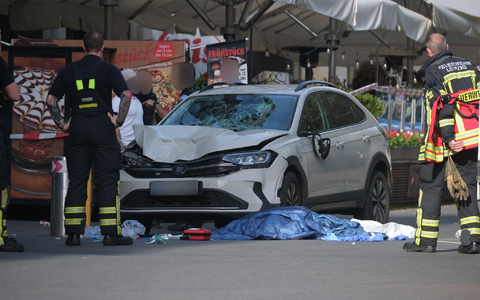 Amokfahrt in Leipzig. - Foto: Sebastian Willnow/dpa