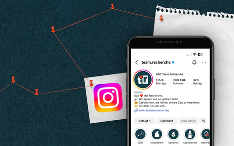 ARD team.recherche knackt Marke von 200.000 Followern auf Instagram - erfolgreiches Angebot von ARD-Politikmagazinen für jüngere Zielgruppen - Foto: presseportal.de