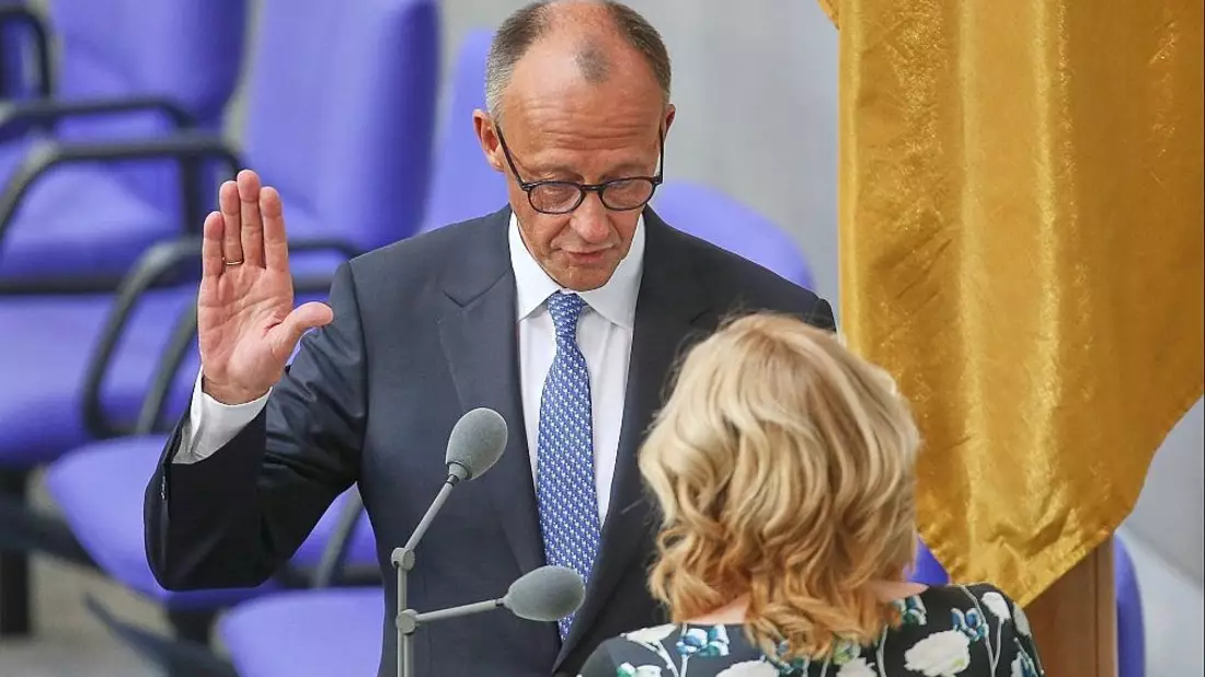 Friedrich Merz bei seiner Vereidigung am 06.05.2025 (Archiv) - Bild: via dts Nachrichtenagentur