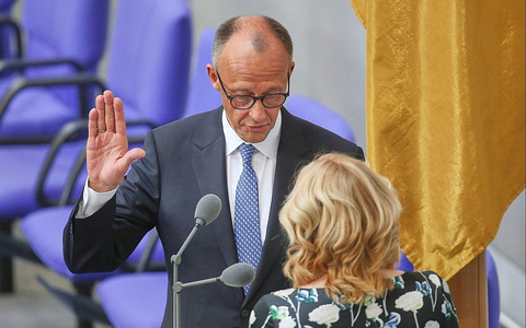 Friedrich Merz bei seiner Vereidigung am 06.05.2025 (Archiv) - Foto: via dts Nachrichtenagentur