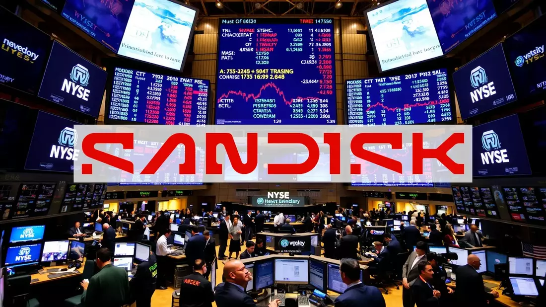 SanDisk's Meteoric Rise: Record Profits Meet Technical Warnings Illustration mit AI erstellt übermittelt durch boerse-global.de