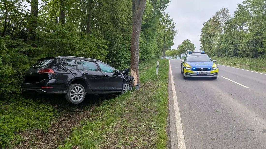 POL-HI: Verkehrsunfall bei Lamspringe / eine Person verletzt - Bild: presseportal.de