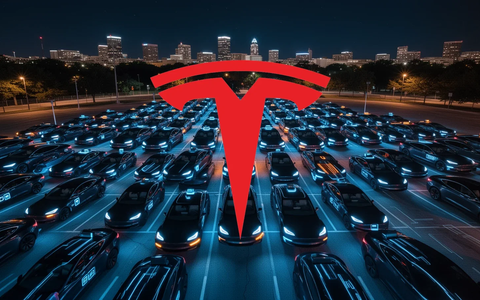 Tesla Aktie: 36 Robotaxis nachts in Austin - Foto: über boerse-global.de
