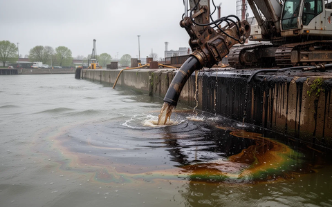 Hydrauliköl-Unfall: Feuerwehr verhindert Umweltkatastrophe am Neckar - Foto: über boerse-global.de