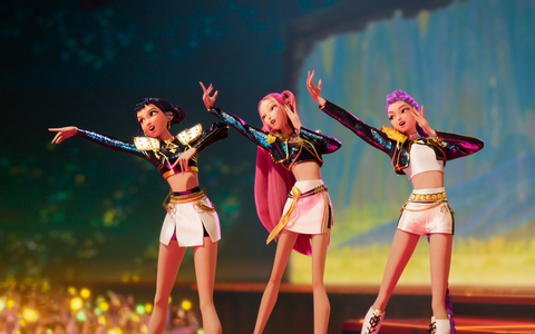 Die Band Huntrix gibt ein Megakonzert im Animationsfilm «KPop Demon Hunters». (Netflix-Handout) - Foto: -/Netflix/dpa