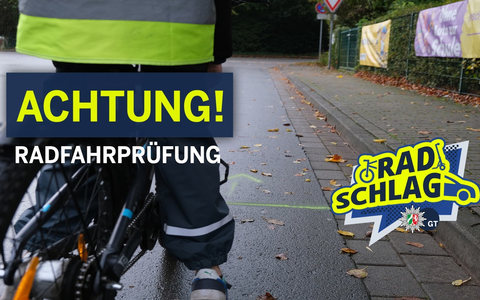 POL-GT: Radfahrprüfung an der Erich-Kästner-Grundschule - Foto: presseportal.de