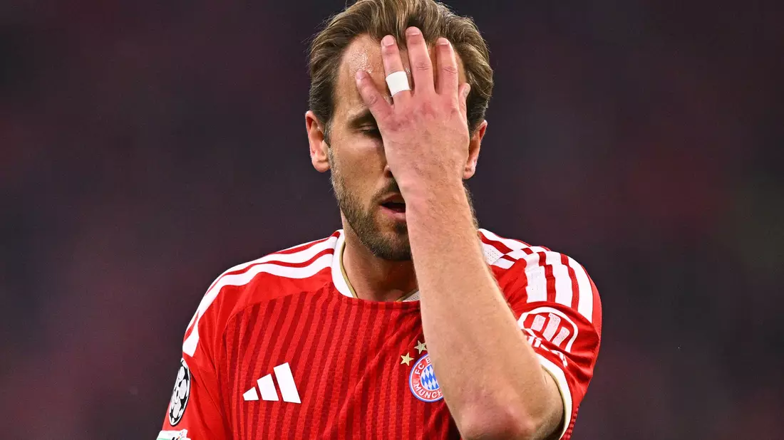 Verzweifelte gegen die PSG-Abwehr: Bayern-Stürmer Harry Kane. - Bild: Tom Weller/dpa