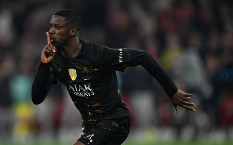 Schockte die Bayern mit seinem frühen Tor: PSG-Star Dembélé. - Foto: Sven Hoppe/dpa