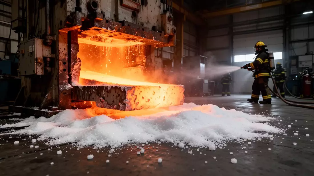 Brand bei Bark Magnesium: Spezial-Einsatz gegen Metallfeuer in Schörzingen - Bild: über boerse-global.de