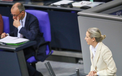 Friedrich Merz und Alice Weidel (Archiv) - Foto: via dts Nachrichtenagentur