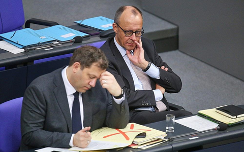 Lars Klingbeil und Friedrich Merz (Archiv) - Foto: via dts Nachrichtenagentur