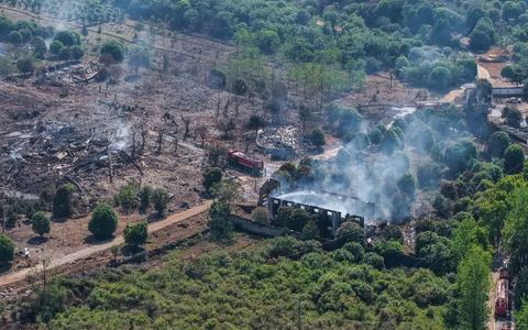 Bei der Explosion einer Feuerwerksfabrik in der Stadt Liuyang sind 37 Menschen ums Leben gekommen.  - Foto: Chen Sihan/Xinhua/AP/dpa