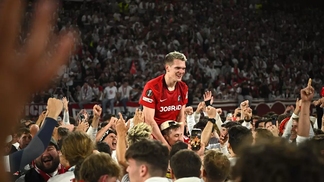 Einer der Freiburger Helden: Abwehrchef Matthias Ginter. - Bild: Tom Weller/dpa