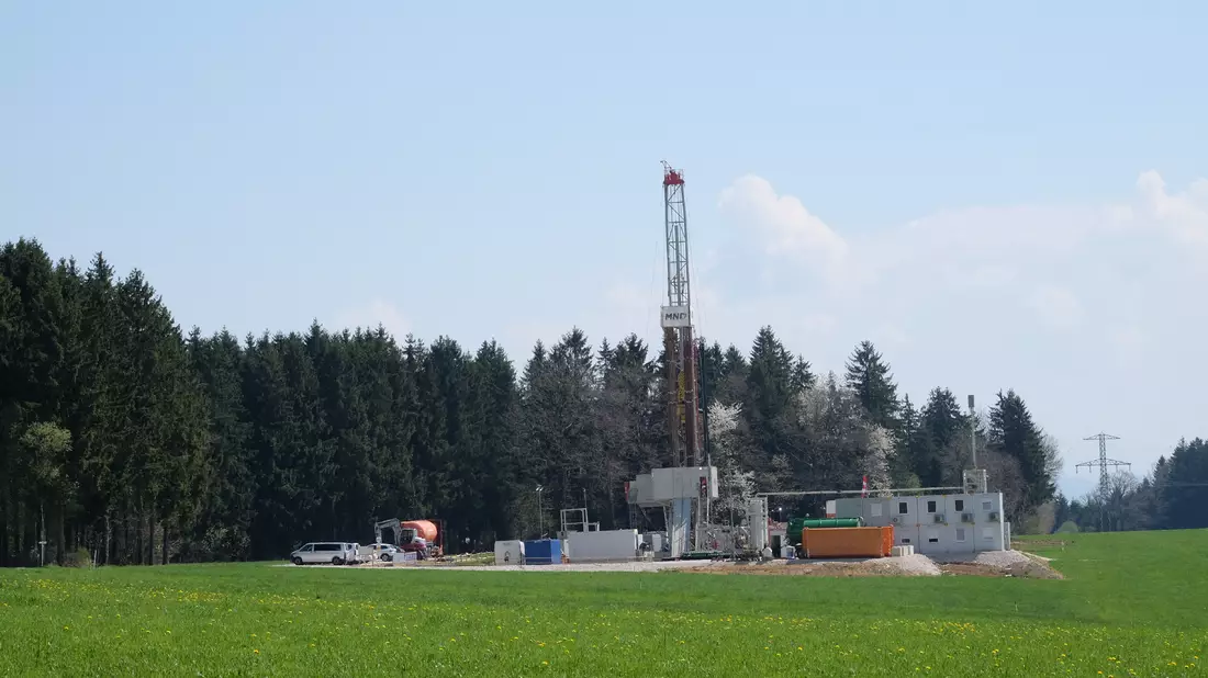Erdgasbohrung HOCH-1 bei Frankenmarkt - Bild: ADX Energy über pressetext.de