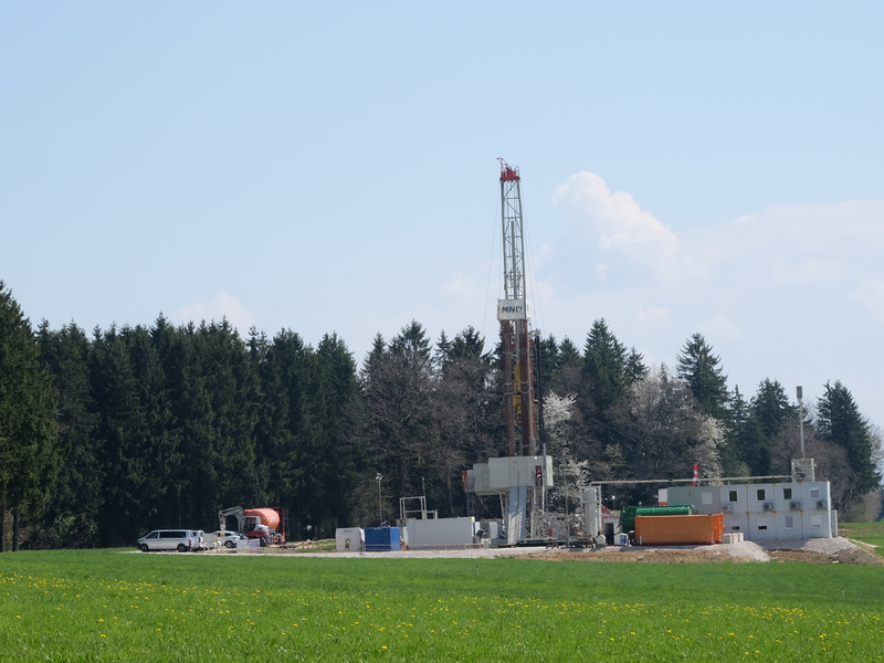 Erdgasbohrung HOCH-1 bei Frankenmarkt - Foto: ADX Energy über pressetext.de