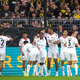 Eintracht Frankfurt jubelt über das frühe 1:0.  - Foto: Bernd Thissen/dpa