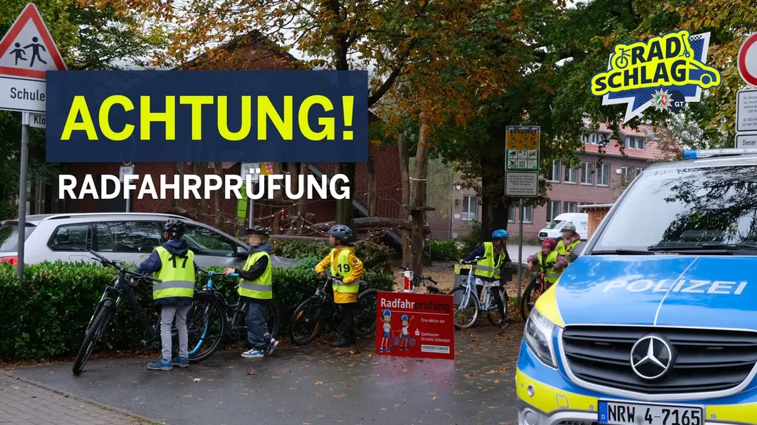 POL-GT: Radfahrprüfung an der Grundschule - Bild: presseportal.de