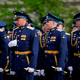 Die Militärparade fällt im Vergleich zu den vergangenen Jahren deutlich kleiner aus.  - Foto: Pavel Bednyakov/Pool AP/AP/dpa