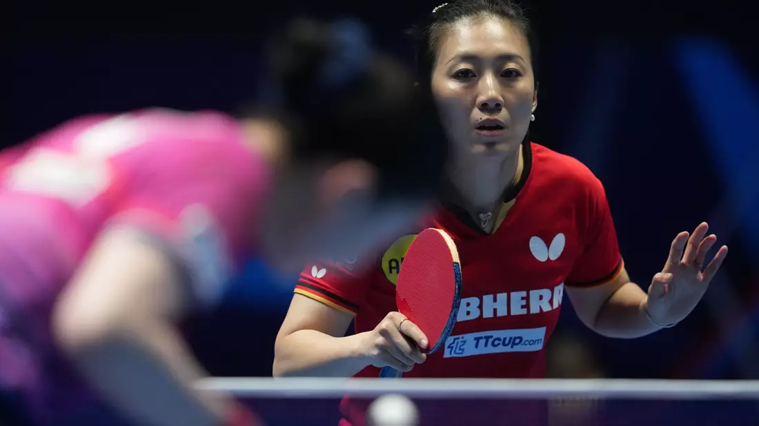 Die deutsche Tischtennis-Nationalspielerin Ying Han im WM-Halbfinale gegen Japan. - Bild: Jon Super/AP/dpa