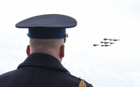 Am Tag des Sieges war die Lage angespannt in Russland. - Foto: Maxim Shipenkov/Pool EPA/AP/dpa