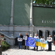 2022 und 2024 wurde der Pavillon von Russland nicht genutzt. Nun wird er wieder genutzt - wenn auch unter besonderen Bedingungen. - Foto: Felix Hörhager/dpa
