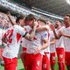 Ab in die Champions League: Leipzig jubelt. - Foto: Jan Woitas/dpa