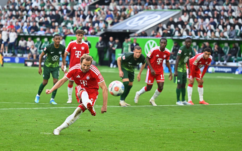 Harry Kane verschoss erstmals einen Strafstoß in der Bundesliga. - Foto: Swen Pförtner/dpa