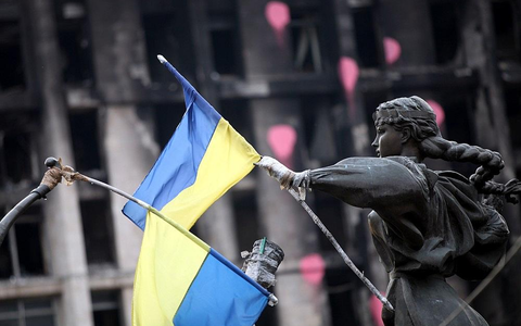 Ukrainische Flagge (Archiv) - Foto: via dts Nachrichtenagentur