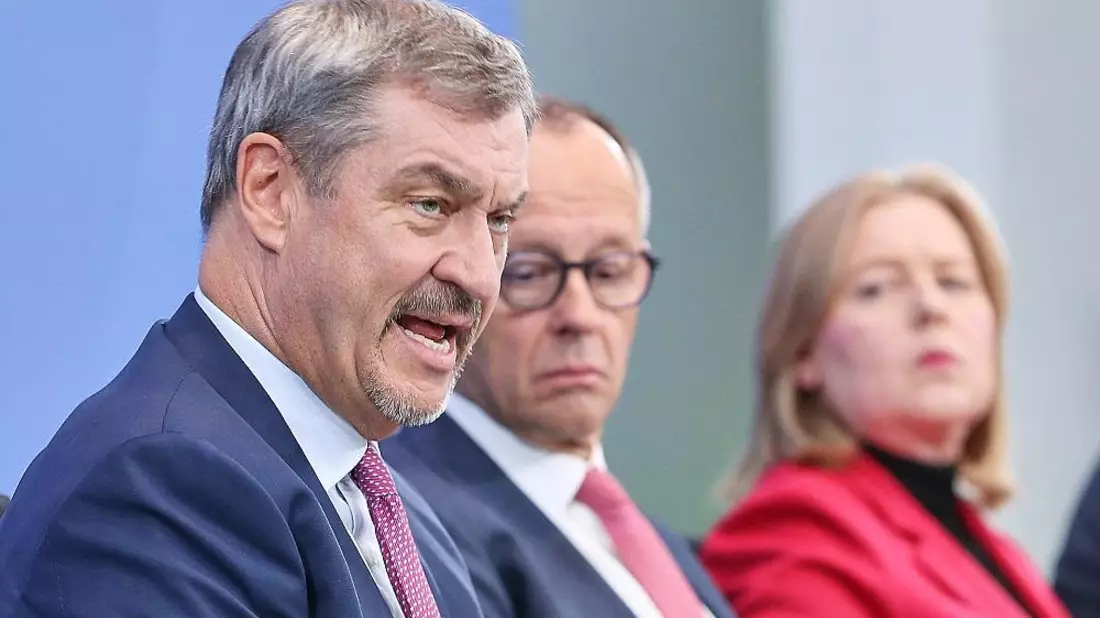 Söder, Merz, Bas (Archiv) - Bild: via dts Nachrichtenagentur