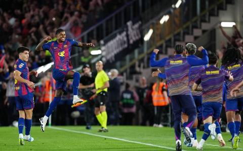 Marcus Rashford ließ den FC Barcelona und seine Fans bereits in der 9. Minute jubeln.  - Foto: Joan Mateu Parra/AP/dpa