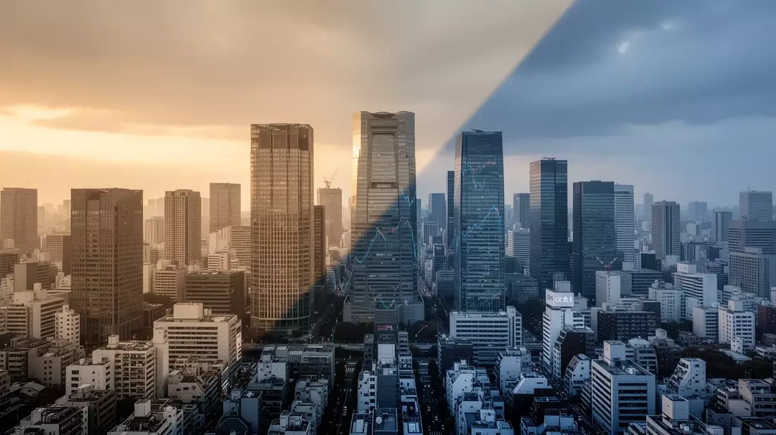 Nikkei 225: Zweigeteilter Montag - Bild: über boerse-global.de
