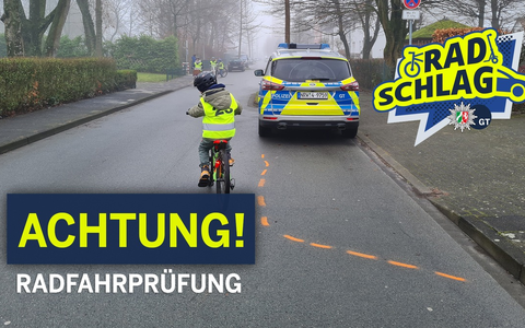POL-GT: Radfahrprüfung - Grundschule Oesterweg - Foto: presseportal.de