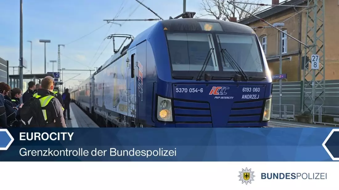BPOLI LUD: Kolumbianer im Einreisezug Eurocity gestoppt - Bild: presseportal.de