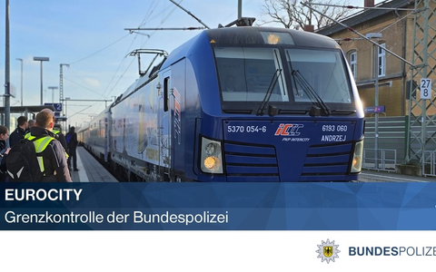 BPOLI LUD: Unerlaubter Algerier mit Haftbefehl bei Grenzkontrolle im Eurocity festgestellt - Foto: presseportal.de