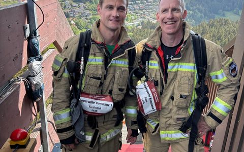 FW Konstanz: Vier erste Plätze beim 3. Schonacher Schanzenlauf für die Konstanzer Feuerwehr - Foto: presseportal.de