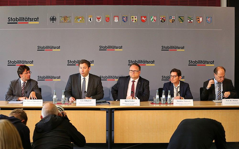 Pressekonferenz nach Sitzung von Stabilitätsrat am 11.05.2026 - Foto: via dts Nachrichtenagentur