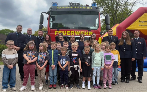 FW-AUR: Siebte Auricher Kinderfeuerwehr in Plaggenburg gegründet - Foto: presseportal.de