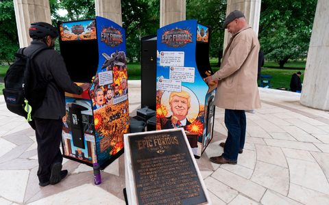 Unbekannte haben ein neues Videospiel zu Ehren Trumps entwickelt.  - Foto: Manuel Balce Ceneta/AP/dpa