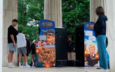 Unbekannte haben ein neues Videospiel zu Ehren Trumps entwickelt.  - Foto: Manuel Balce Ceneta/AP/dpa