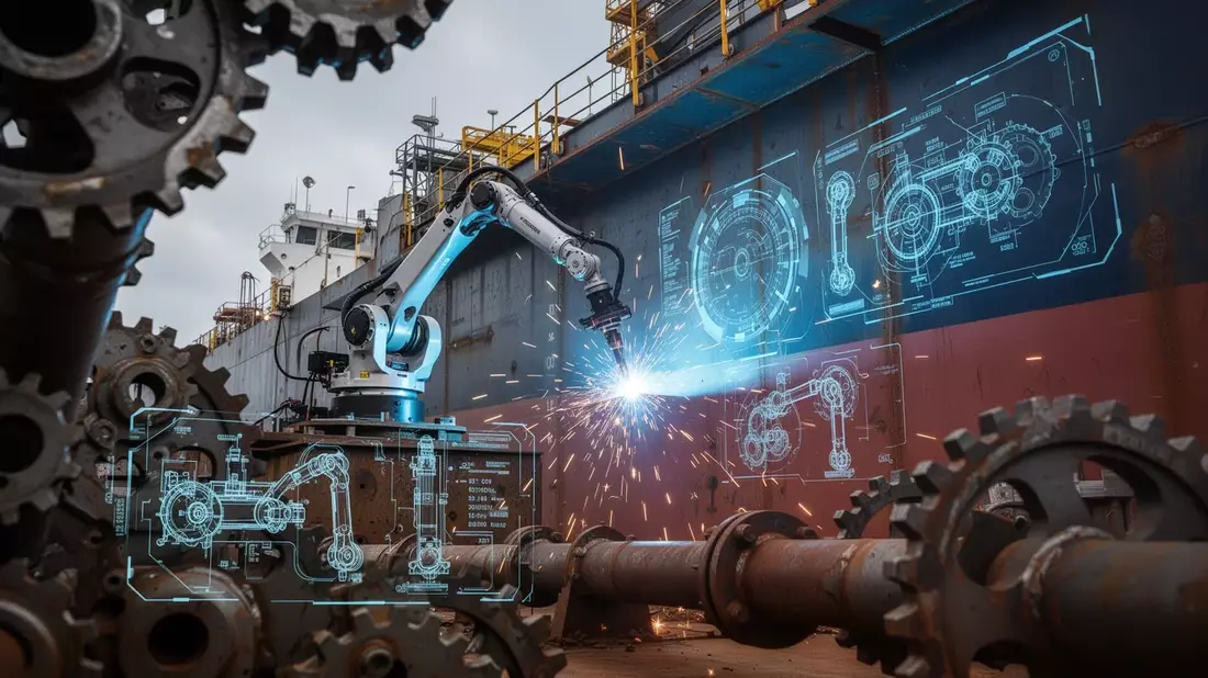 Roboter erobern die Werften: KI und Automatisierung revolutionieren den Schiffbau - Bild: über boerse-global.de