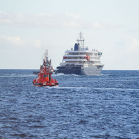Die «Hondius» hat den Hafen von Granadilla verlassen.  - Foto: Europa Press Canarias/EUROPA PRESS/dpa
