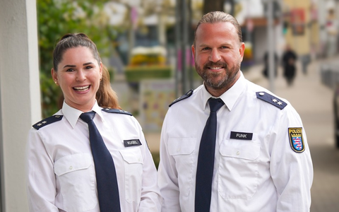 POL-DA: Weiterstadt: Beratung direkt und persönlich - Jessica Kugel und Matthias Funk stellen sich als Schutzleute vor Ort vor - Foto: presseportal.de