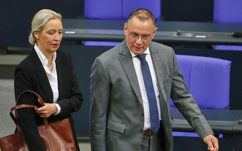 Alice Weidel und Tino Chrupalla (Archiv) - Foto: via dts Nachrichtenagentur
