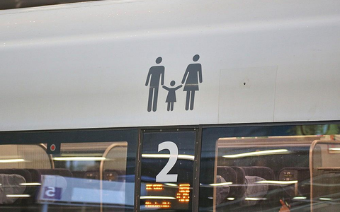 Familienabteil bei der Deutschen Bahn (Archiv) - Foto: via dts Nachrichtenagentur